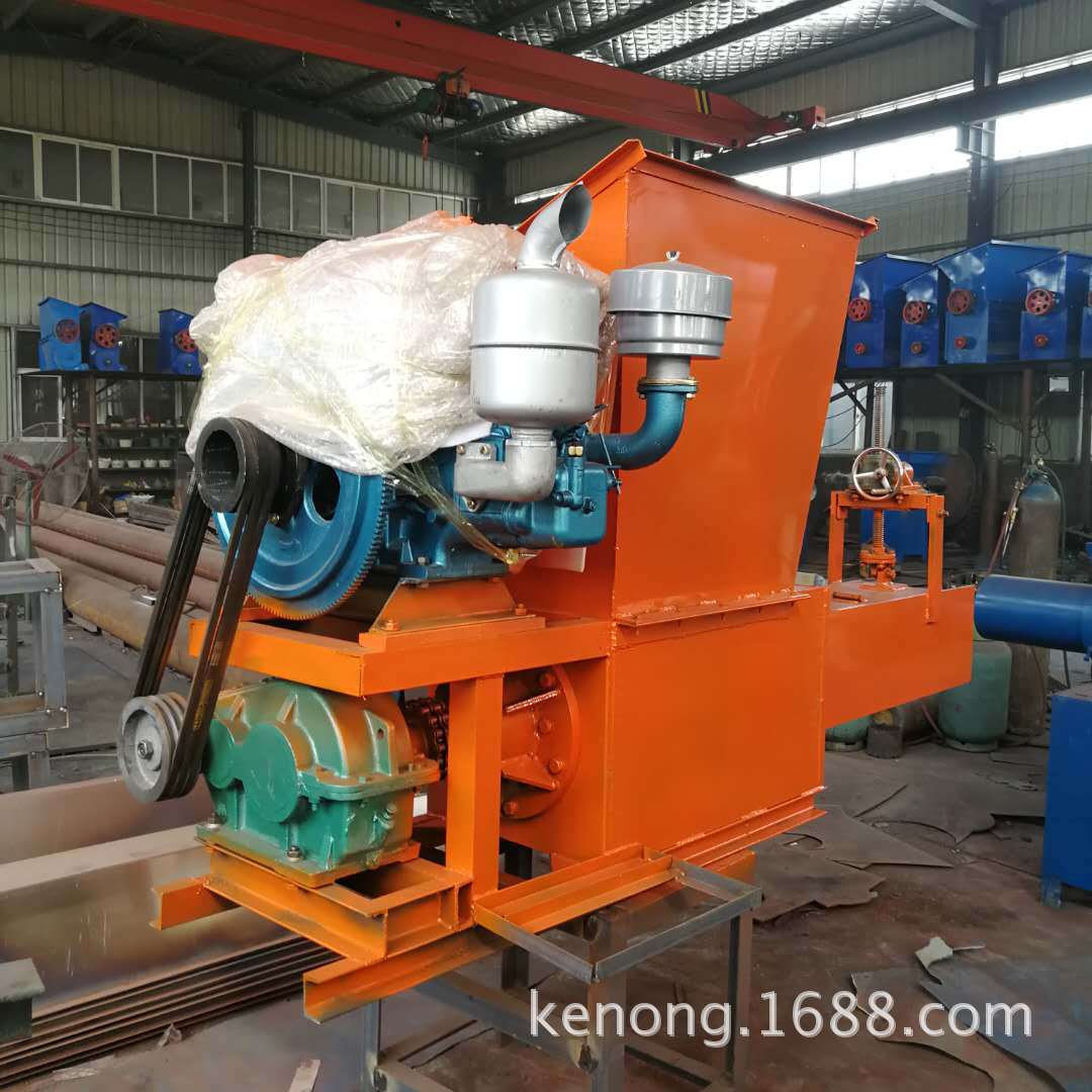 厂家 柴油机传动移动式泡沫冷压块机 废旧泡沫压缩机价格塑料挤出