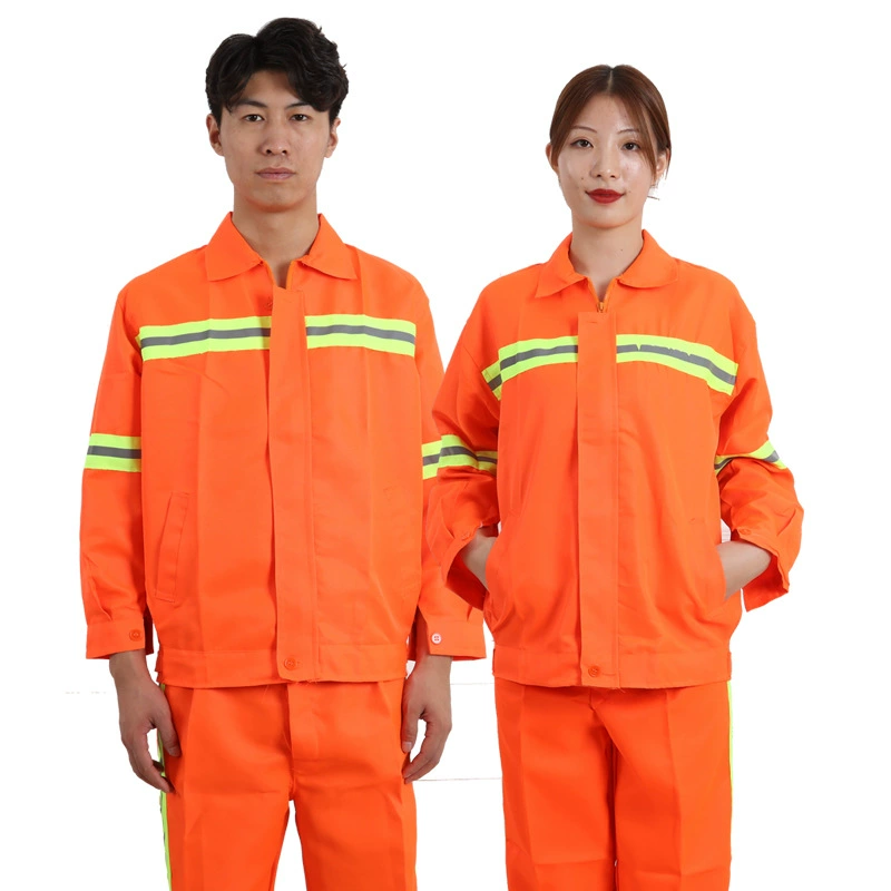 Изготовленный на заказ костюм рабочей одежды с длинным рукавом для промышленного и горнодобывающего строительства дорог, отражающий охрану труда, очиститель одежды