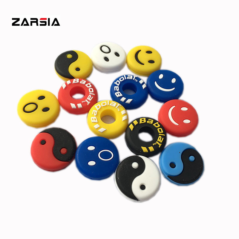 Cross border silica gel Trolltech Tennis racket Shock absorber Surprised Smiling face Taiji Racquet shock absorbers
