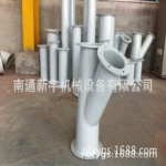 厂家优惠促销德国标准化翻边斜三通除尘管道弯头碎边管道