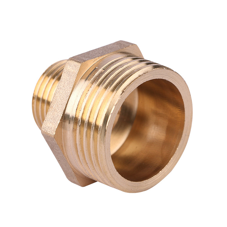 五金工具螺纹黄铜接头 4分6分铜接头 内接变径延长配件非标订制