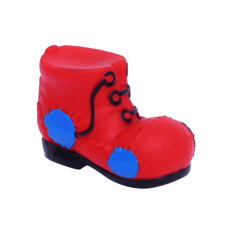 Vinilo mascota zapatos de juguete de sonido resistente a la mordedura molar alivio de perro tapado juguete suministro directo de la fábrica suministros de mascotas image 2