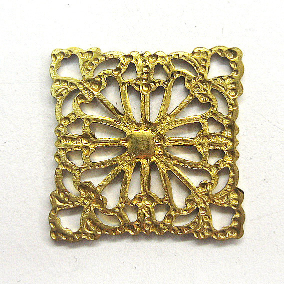 厂家直销方形镂空铜片 金属片 批发辅料铜片