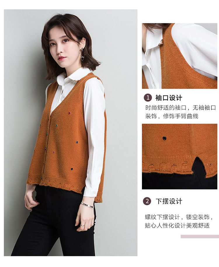 Gilet femme XIN YUROU en Tricot - Ref 3317979 Image 12