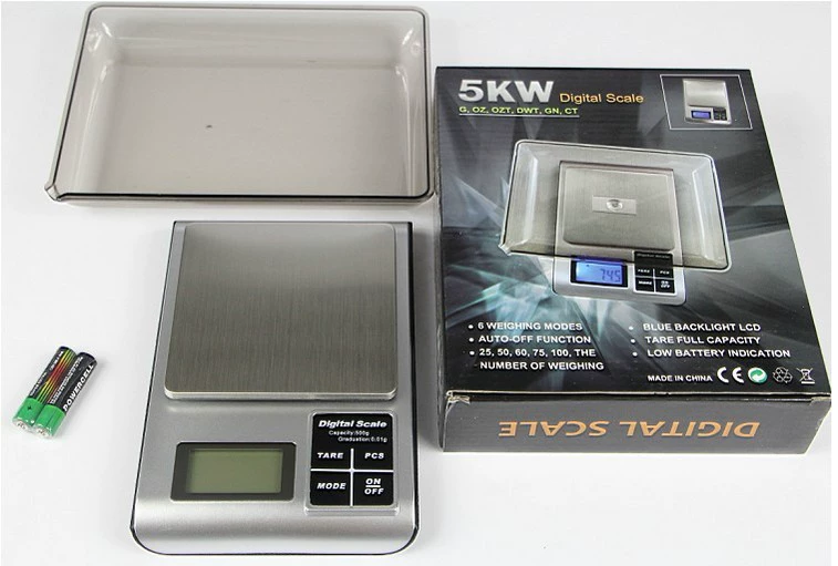 Электронные весы для кухни, ювелирные и медицинские весы, портативные весы для продуктов, нержавеющая сталь, высокая точность, 5 кг.