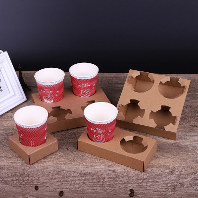 supply wholesale Fourfold tea with milk coffee fruit juice Drinks tea with milk Cup holder Cup holder Take-out food pack Cup seat