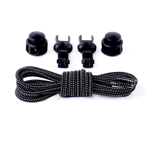Shoelace manufacturer, colorful elastic belt, round spring buckle belt, elastic free-tie lazy shoelaces for adults and children