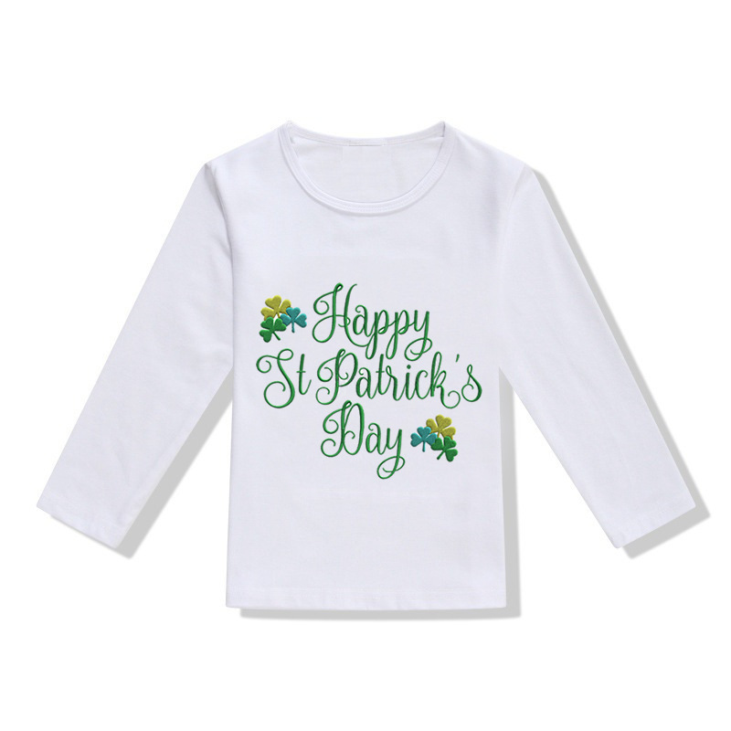 San Patricio Pastoral Flor Algodón Camisetas Y Camisetas display picture 2