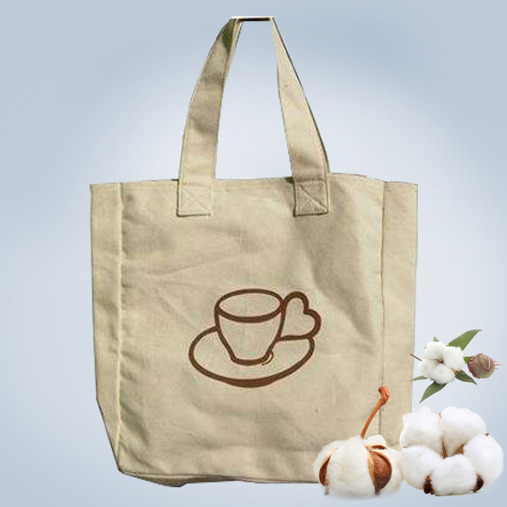 深圳免费设计创意咖啡收纳购物袋纯棉环保帆布购物手提袋工厂定制
