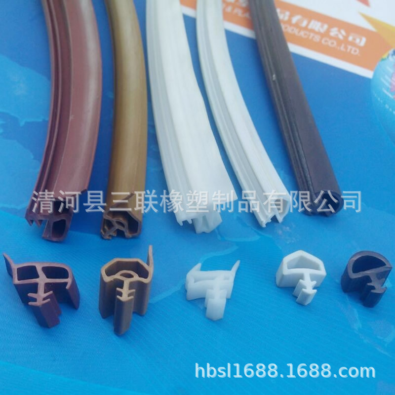 卡槽密封条耐用木门条 O型披水条 耐用铝合金彩色胶条 铝包木胶条
