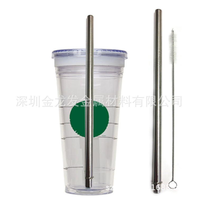 厂家供应20oz 30oz yeti冰霸杯吸管304 带垫圈不锈钢吸管 可定制|ms