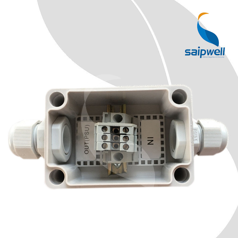 斯普威尔斯普威尔65*95*55接头进线防水盒 UK端子进线盒  一进一