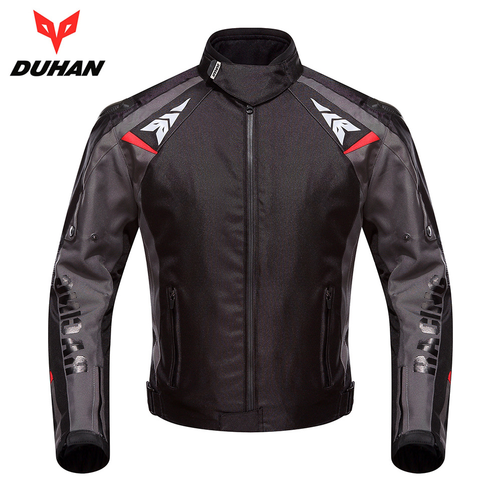 DUHAN杜汉摩托车骑行服机车服赛车服铝合金肩甲防水摩托防摔服