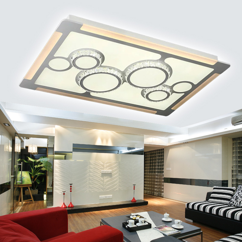 新款客厅灯简约现代 吸顶灯led长方形 灯具客厅大气家用节能高档|ms