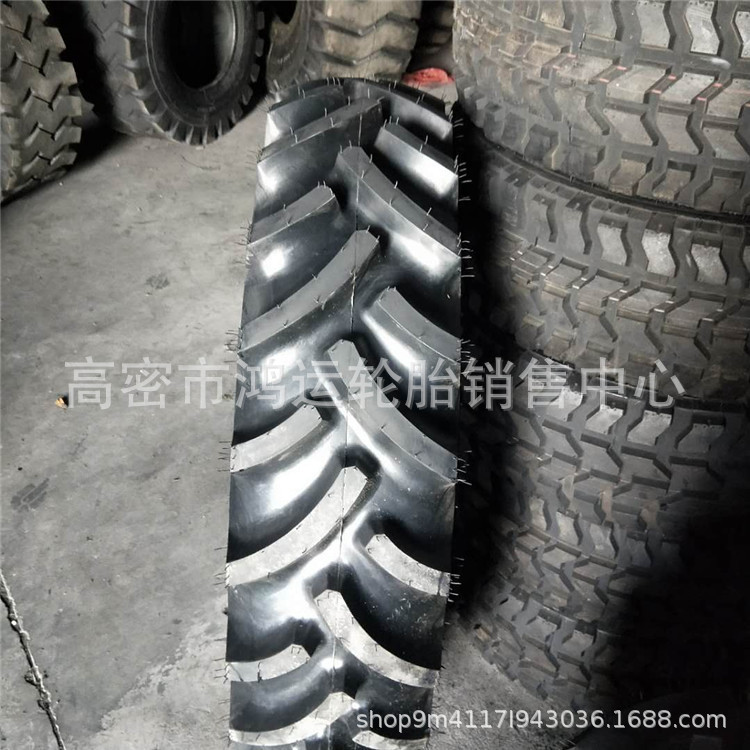 现货供应 12.4-28人字加密花纹农用机械拖拉机轮胎旱田轮胎