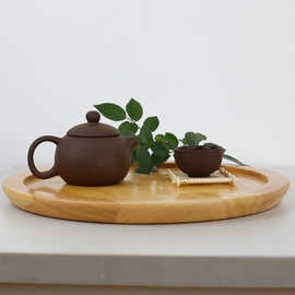 外贸日式餐具托盘木制托盘橡胶木pizza披萨托盘甜点蛋糕盘定 制