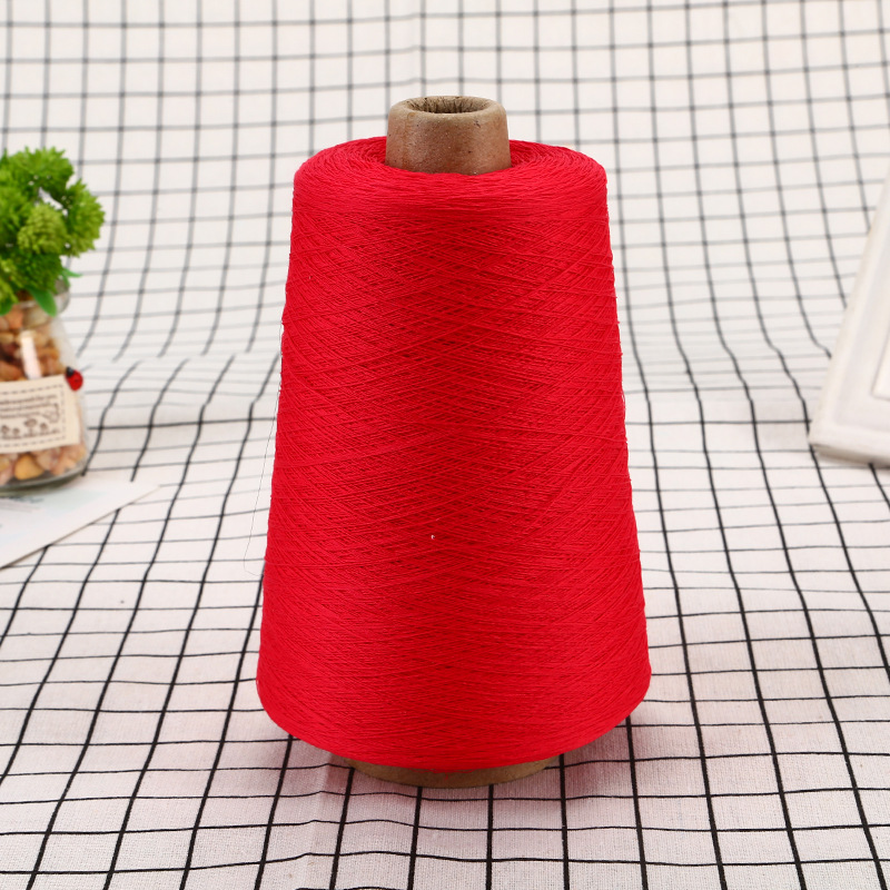 跨境40支3股丝棉质光棉纱 烧毛棉纱线染色毛衫帽子服装用纱
