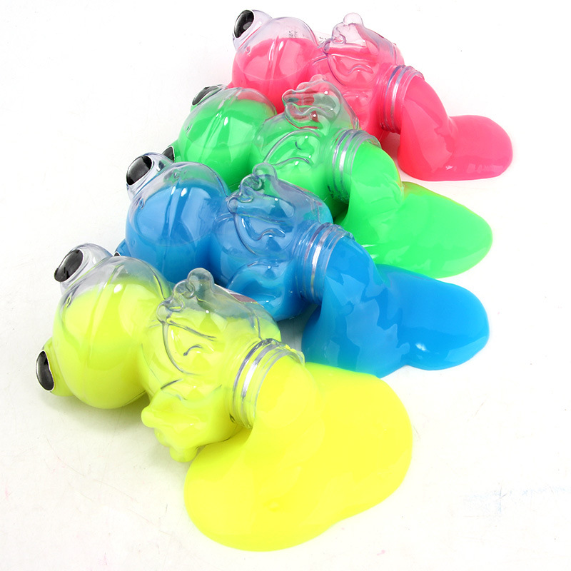 高佳多夜光鼻涕泥儿童魔法水晶泥儿童益智玩具早教青蛙水晶泥|ru