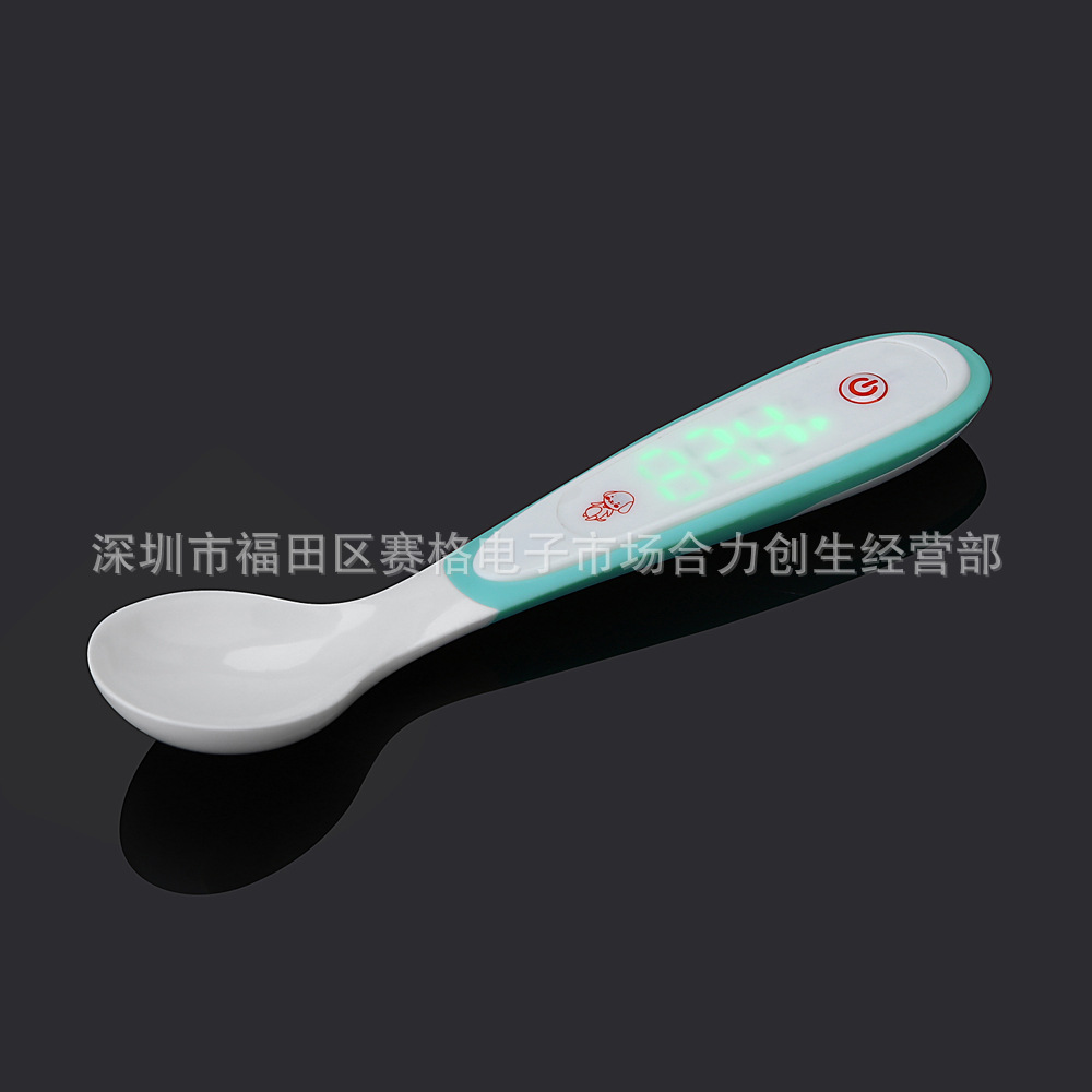 宝宝勺子温度计 LED智能测温仪 电子温度汤勺