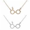 Glasses, necklace, silver pendant, gold and silver