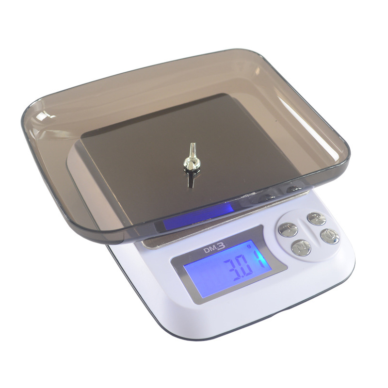 批发高精度DM3翻盖型珠宝秤 克称0.1g可充电式小台秤电子小天平