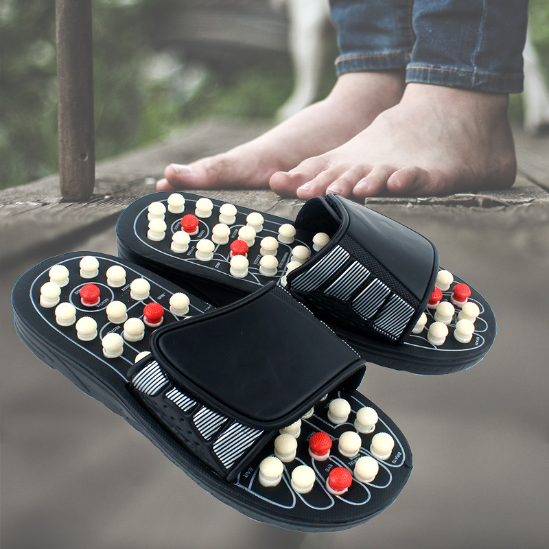 Export Massage Slippers Foot Massage for Men and Women Health Care Foot Bottom Massage Acupoint Slippers Indoor Home Cool Slippers Health Shoes