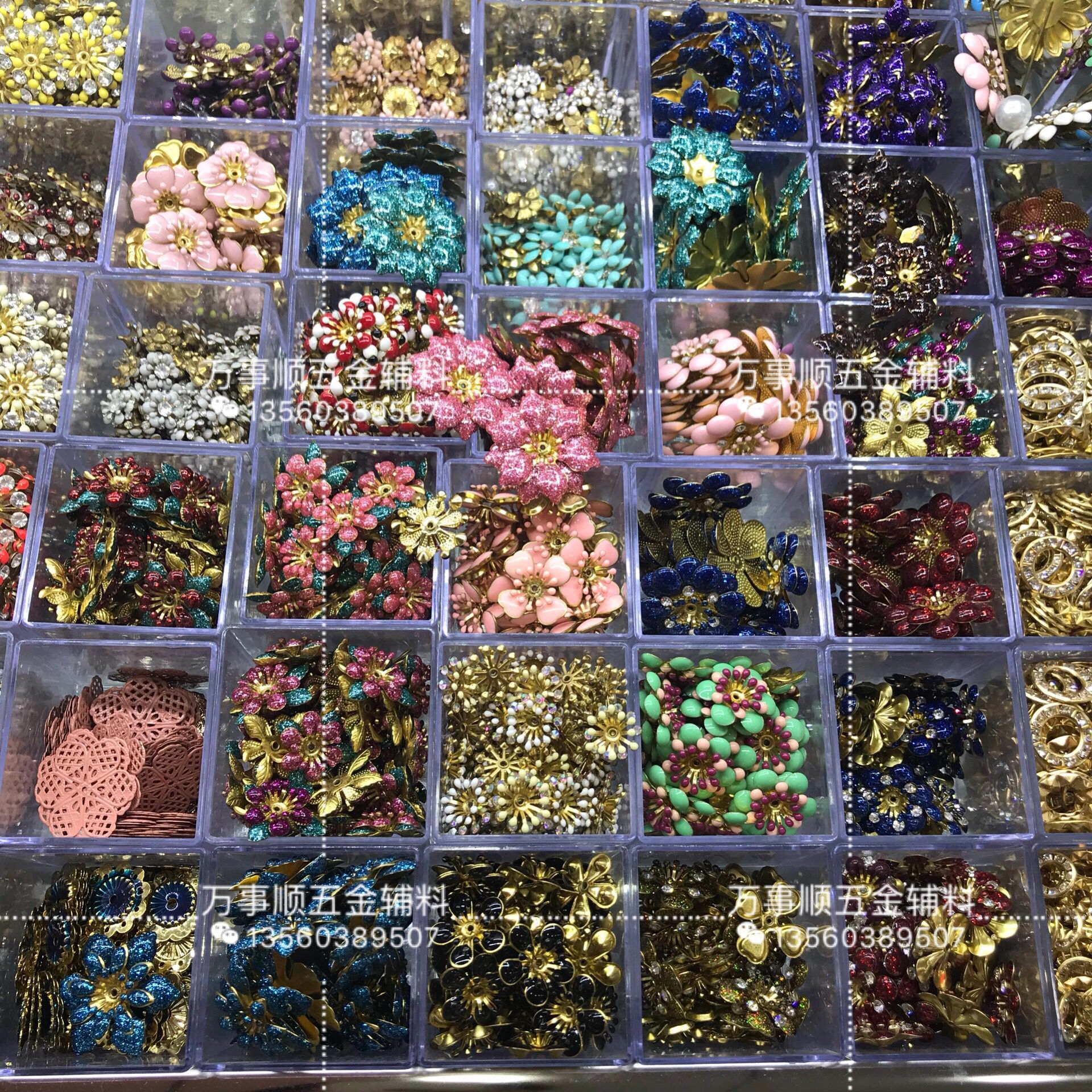 白色滴胶花 大小款花 滴油白色小花 金属白色花饰 双层小花发饰品-阿里巴巴
