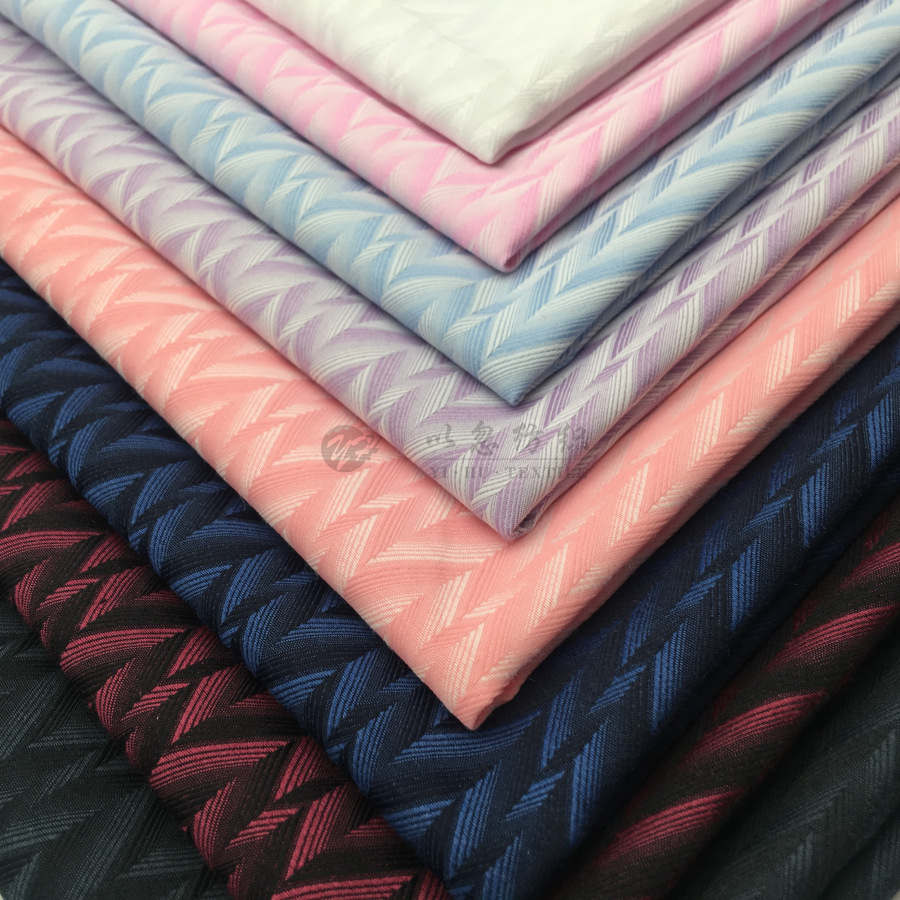 时尚大提花男装衬衫面料 8色可选 厂家直销 现货供应 批发