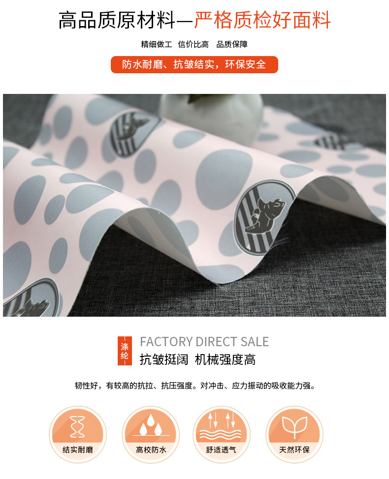 High-quality waterproof luggage fabric sand release composite printed Oxford fabric imitation nylon fabric twill fabric detail image 6