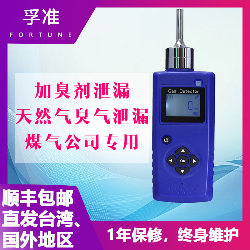 便携式甲烷检测仪CH4气体浓度仪可燃气浓度报警孚准天然气探测器