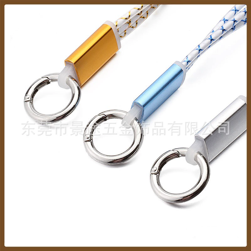 Factory direct supply zinc alloy activity ring handbag accessories spring ring zinc alloy key ring