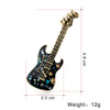 Fashionable retro universal guitar suitable for men and women, brooch, musical instruments lapel pin, British style