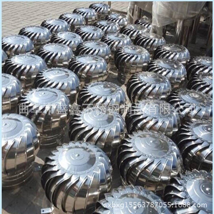 400型不锈钢无动力风球屋顶风机自然通风器厂房换气扇