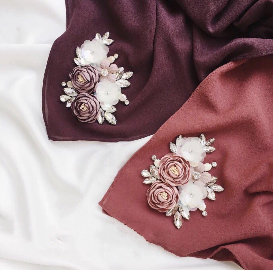 new pattern Muslim Hijab Scarf manual heavy industry Scarf scarf hijab scarf A generation of fat