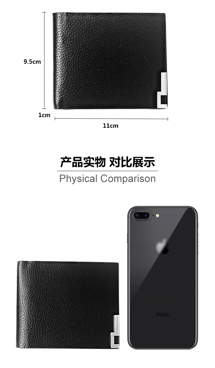 Fashion Simple Korean Youth Soft Wallet display picture 2