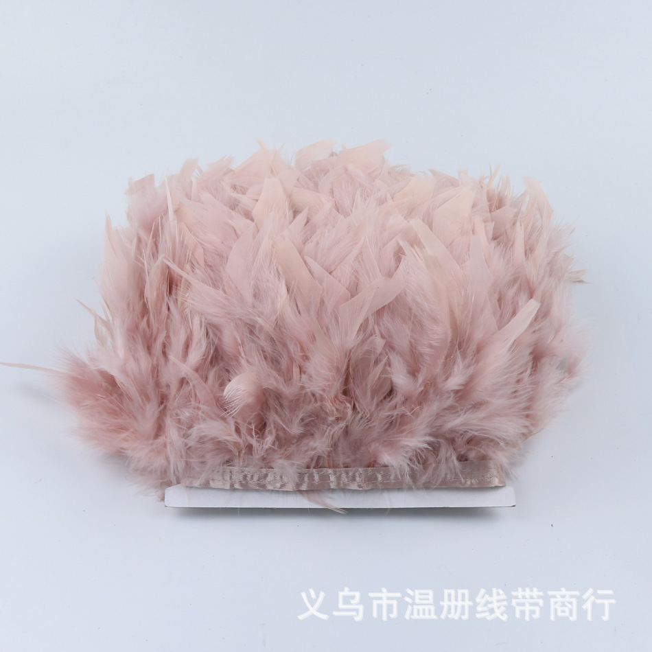 温册羽毛热卖火片布边创意多色火片布边演出服装辅料车载娃娃装饰详情图15