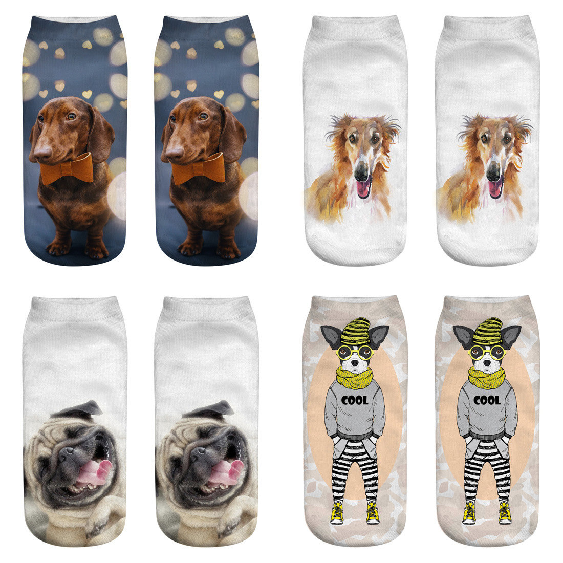 Men's socks 3D printed socks socks for dogs_voghion.com