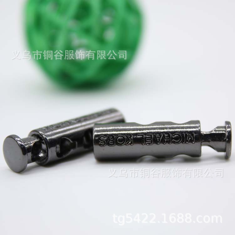 供应松紧调节扣合金弹簧扣 羽绒服调节扣金属过检针绳扣吊钟