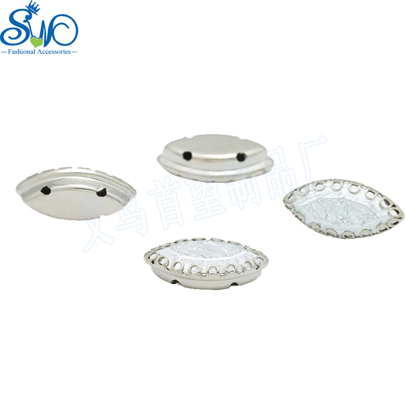 手缝带孔五爪钻 珍珠圆形爪钻 手工线鏠婚纱服饰鞋饰配件