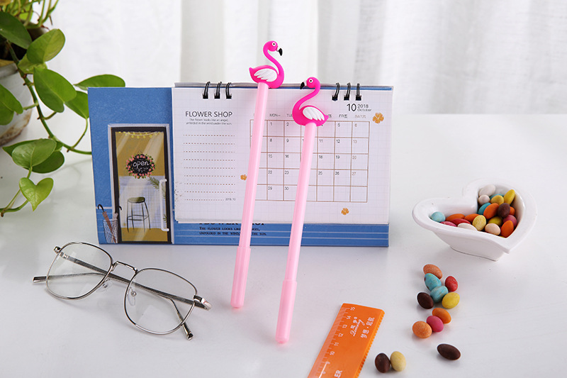 1 Piece Flamingo Class Learning Graduation Plastic Classic Style Gel Pen display picture 4