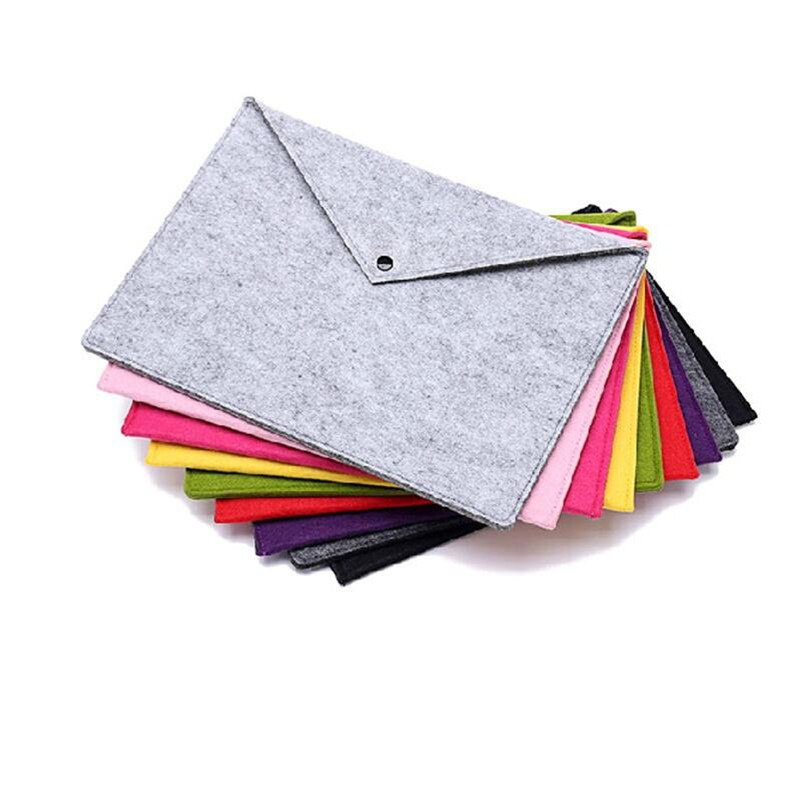 定制批发毛毡文件包礼品A4文件袋韩版小清新办公用品商务电脑包