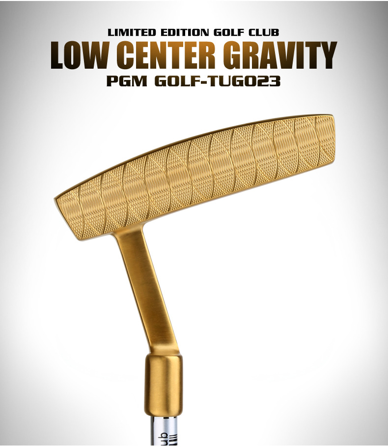Gậy đánh golf PGM dạng putter đầu sừng bò, thân inox không mối nối, tay cầm PU lớn, dài 34 inch — TUG023 Vàng, TUG023 màu xanh lam chi tiết 8