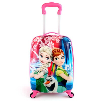 廠家直銷18寸萬向輪方形兒童拉杆箱新款定制行李箱卡通學生旅行箱