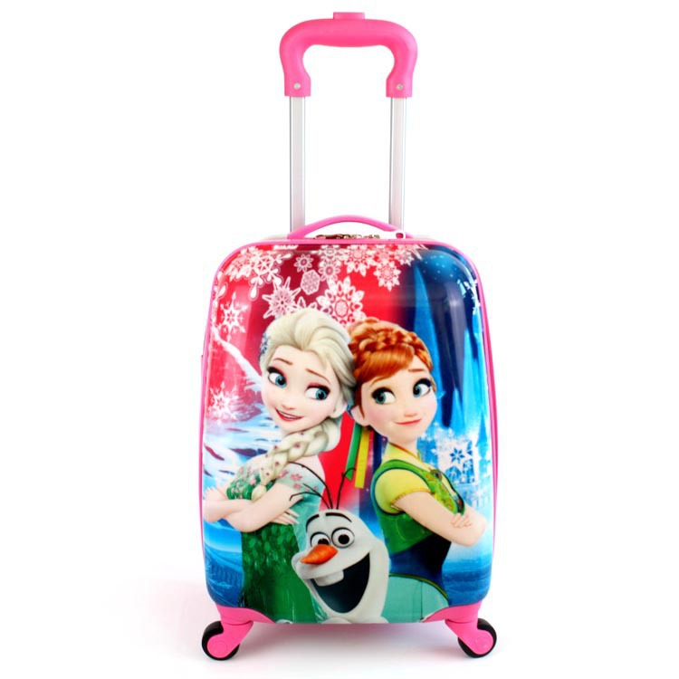 廠家直銷18寸萬向輪方形兒童拉杆箱新款定制行李箱卡通學生旅行箱