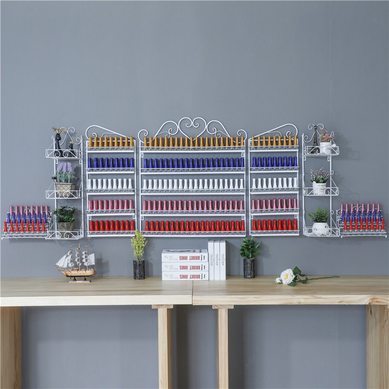 指甲油架子美甲展示架甲油胶陈列货架化妆品架展示柜壁挂展架