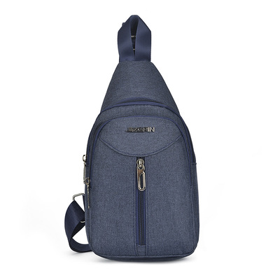 批发牛津布胸包防水男斜跨包运动包包多功能户外usb胸包