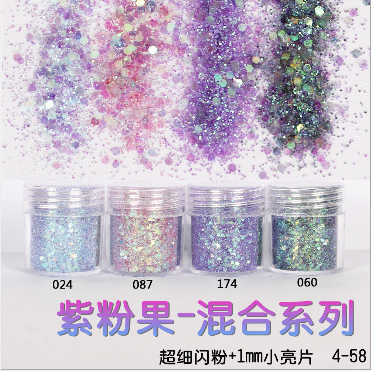 Nagel Glitzer Holografische Dekoration Flocken Glitzer DIY Nailart 3D Pailletten - Bild 21 von 28