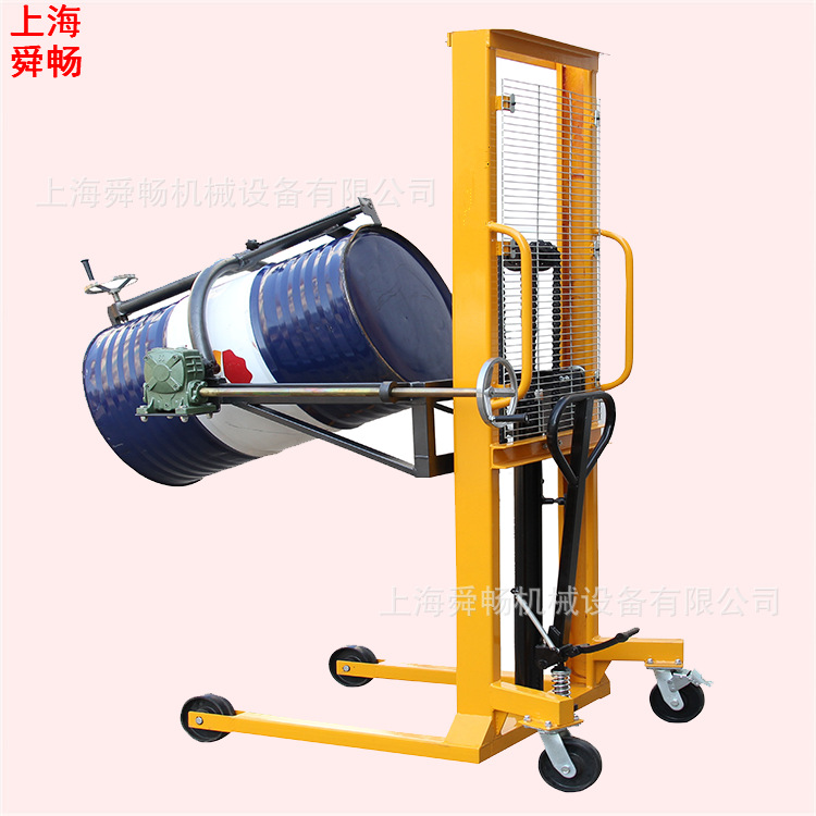 供应多功能油桶升降搬运车 鹰嘴式油桶倾到叉车 圆桶装卸叉车