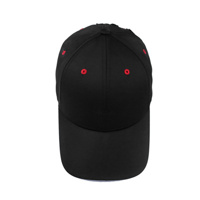 direct deal ACE summer black Versatile Baseball cap Plain Embroidery Satin Curved eaves Hat Cap