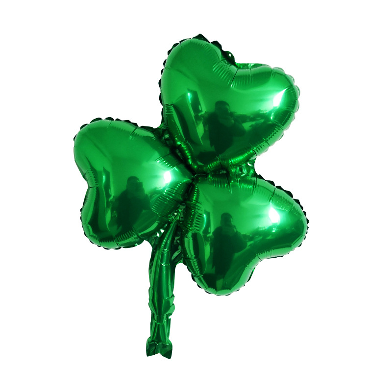 St. Patrick Shamrock Letter Aluminum Film Party Balloons display picture 3